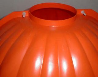 Halloween Blowmold Plastic Pumpkin Jack O Lantern Light Post Cover