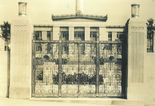 In 1930, a commission to create decorative aluminum gates and elevator