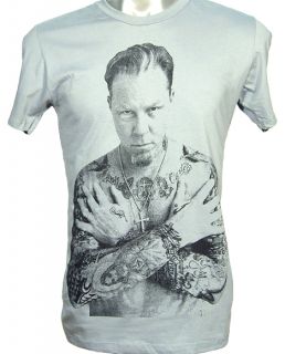 Metallica James Hetfield Tattoo Rock Metal Shirt s XL