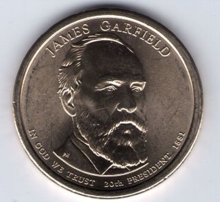 2011 D James A Garfield Presidential Dollar Coin 70