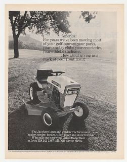 1970 Jacobsen Super Chief 1450 Lawn Garden Tractor Ad