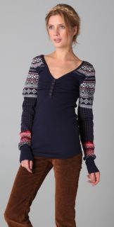 Free People Cabin Fever Thermal Top