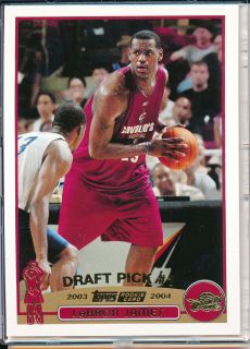 LEBRON JAMES 2003 04 Topps Collection Factory Gold Rookie RC BV 30 MVP