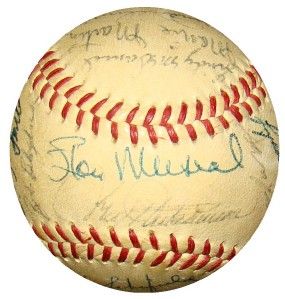 1957 St Louis Cardinals Team 27 Signed NL Baseball Stan Musial Ken