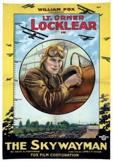 Lt Ormer Locklear The Skywayman Vintage Movie Poster