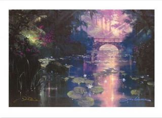 James Coleman Bridge Over Silent Water Limited Edition Lithograph