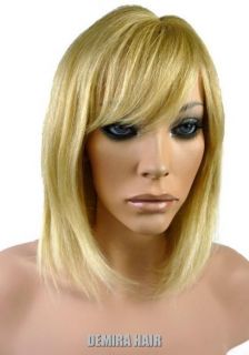 100 Remy Human Hair Sandy Blonde Wig DKA 96 Peluca