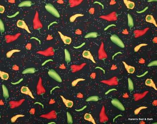 Jalapeno Habanero Spanish Mexican Spicy Hot Chili Peppers Curtain