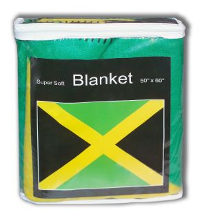 Jamaica Jamaican Flag Fleece Blanket Snuggie Afghan Throw Bob Marley