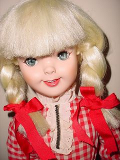 Vintage Walt Disney Pollyanna Playpal Doll by Uneeda 29 Original Dress