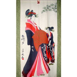 Japanese Kabuki Fabric Printing Door Curtain D2904