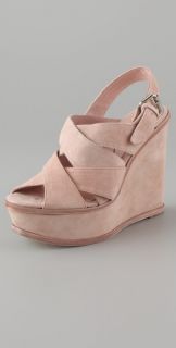 Pencey Orsino Suede Wedge Sandals