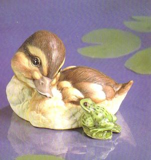 RARE Franklin Mint Porcelain Ahoy Duck Frog Figurine