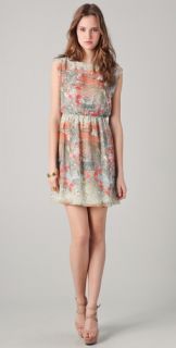 alice + olivia Jewel Sleeveless Blouson Dress