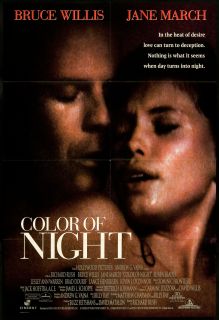 Color of Night 1994 Original U s One Sheet Movie Poster
