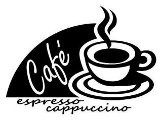 Coffee Café Java Vinyl Decal Wall Sticker Kitchen Espresso Lettering