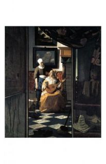 Jan Vermeer Art Poster The Love Letter