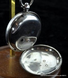 Antique Tho. Morifson London Fusee Verge Sterling Bullseye Crystal