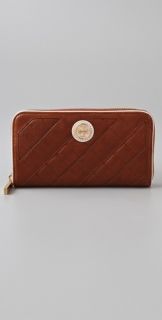 Tory Burch Quilted Zip Continental Wallet