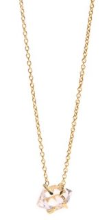 Jacquie Aiche Herkimer Crystal Solitaire Necklace