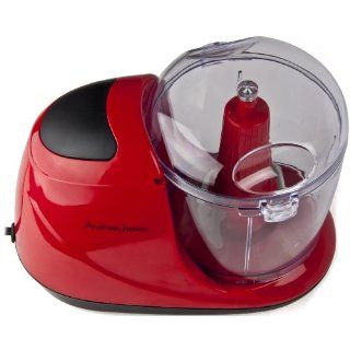 Andrew James Stunning Red 100 Watt Mini Chopper With One Touch Button