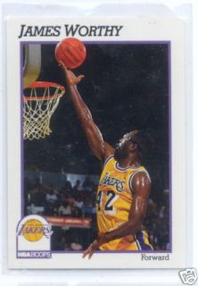 1991 James Worthy NBA Hoops Card 106 La Lakers UNC Tar Heels Big Game