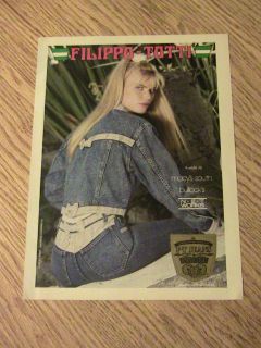 1990 Filippo Totti Jeans Advertisement F T Original Brand Ad Lady