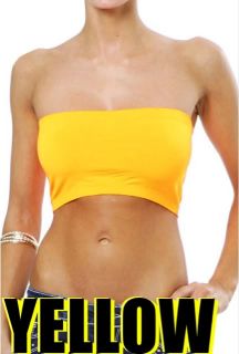 Seamless One Size Fits All Bandeau Bra Tube Top Spandex
