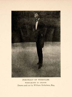  Portrait James McNeill Whistler Figure Costume Pose William Nicholson