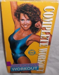 Jane Fondas Complete Workout VHS Exercise Video Tape Classic Retro