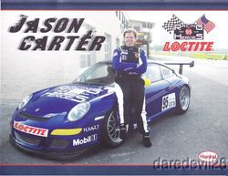 2010 Jason Carter Loctite Porsche ALMS Postcard