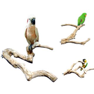 Java Wood Perch Medium Bird Toy Parts Cage Parrots