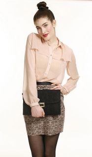 Jason Wu for Targe Lace Print Straight Skirt Long Sleeve Sheer Blouse