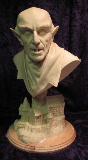  Max Schreck Resin Bust w Gothic Castle Base Jeff Yagher RARE