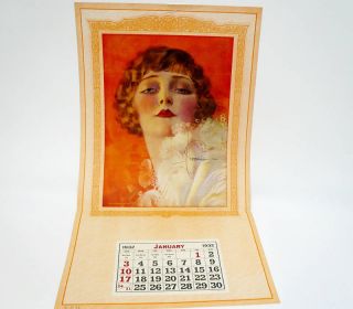 Rolf Armstrong Art Deco Pin Up Calendar January 1932