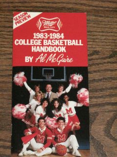Al McGuire 1983 84 Miller High Life Office NCAA College Mini