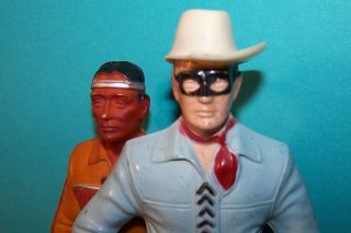  Plastics Inc Lone Ranger & Tonto Figures Clayton Moore Jay Silverheels
