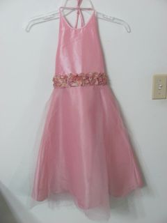 Girls 6 Pink Jayne Copeland Dress Flower Girl Party Picture Free