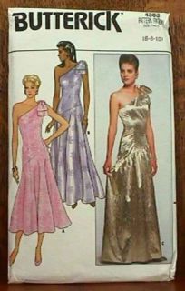 Butterick Misses 1986 Evening Dress 4383 Pattern