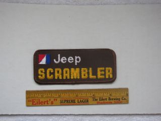 Jeep Scrambler 4x4 Jacket Hat Cap Patch AMC CJ 5 CJ 7 Offroad Baja
