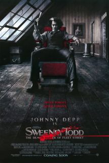 Sweeney Todd The Demon Barber of Fleet Street B 27 x 40 Inches   69cm
