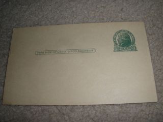 Vintage Unused Jefferson One Cent US Postal Reply Card