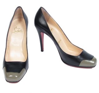 Christian Louboutin Lady Grant 100 Two Tone Pumps 39 5 Patent Leather
