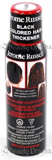 Jerome Russell Spray on Hair Color Thickener Black Thinning Hair Spray