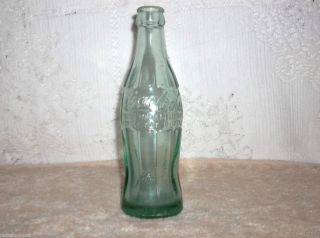 Vintage Coca Cola Green Glass Bottle 11 45 Embossed Miami FLA 6fl Ozs