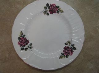 Shelley England Fine Bone China Dinner Plate Red Roses Gold Rim