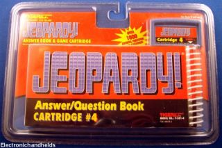 New Tiger Jeopardy Handheld Game Cartridge Book 4