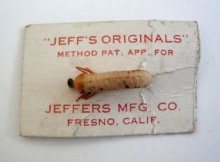 Lot 2 Vintage Jeffs Jeffers Rubber Grub Fishing Lure