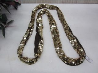 Chan Luu Infinity Loop Scarf with Gold Sequins