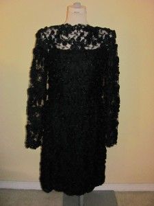 Emma Willis Jermyn Street Black Lace Dress Size Medium